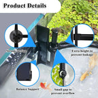 Switior semi circle plant corral used as a fish feeding ring.