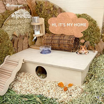 Niteangel Multi-Chamber Hamster House Maze: - Multi-Room Hideouts & Tunnel Exploring Toys for Hamster Gerbils Mice Lemmings (6-Room Large) - Image 7