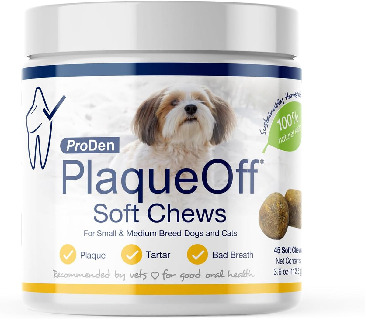 ProDen PlaqueOff Scoopables - Hickory Smoked Bacon Flavor Dental Bites for Small Dogs, Natural Kelp for Plaque & Tartar Control, Freshens Breath - Small & Medium Breed Dental Care- 45 Scoops - Image 11