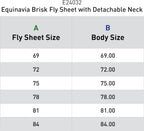 Equinavia fly sheet with detachable neck cover attached securely via hook and loop closure.