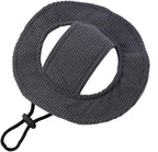 Corduroy Dog Sun Hat with Ear Holes, Adjustable Strap Pet Cap for Small Medium Dogs, Breathable UV Protection, Multiple (Blue, M) - Image 10