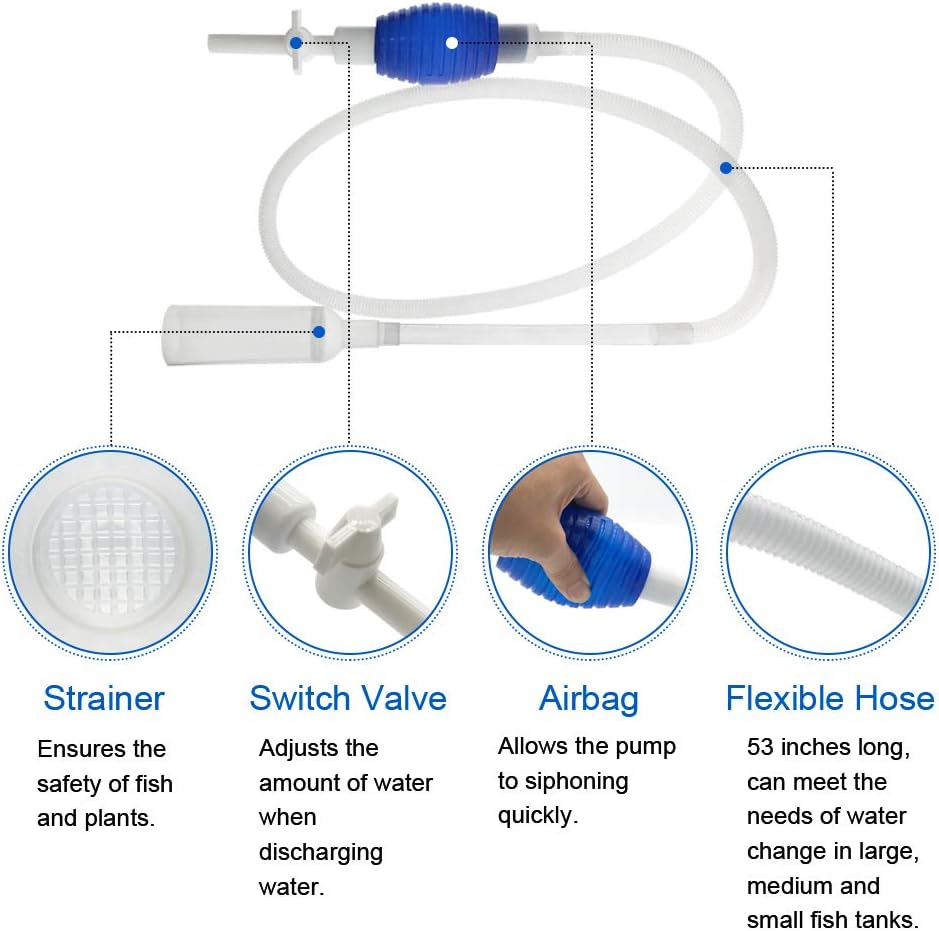 GreenJoy aquarium tool handle with algae scraper attachment for glass cleaning