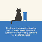 Rear view of Applaws lickable cat treats nutritional information