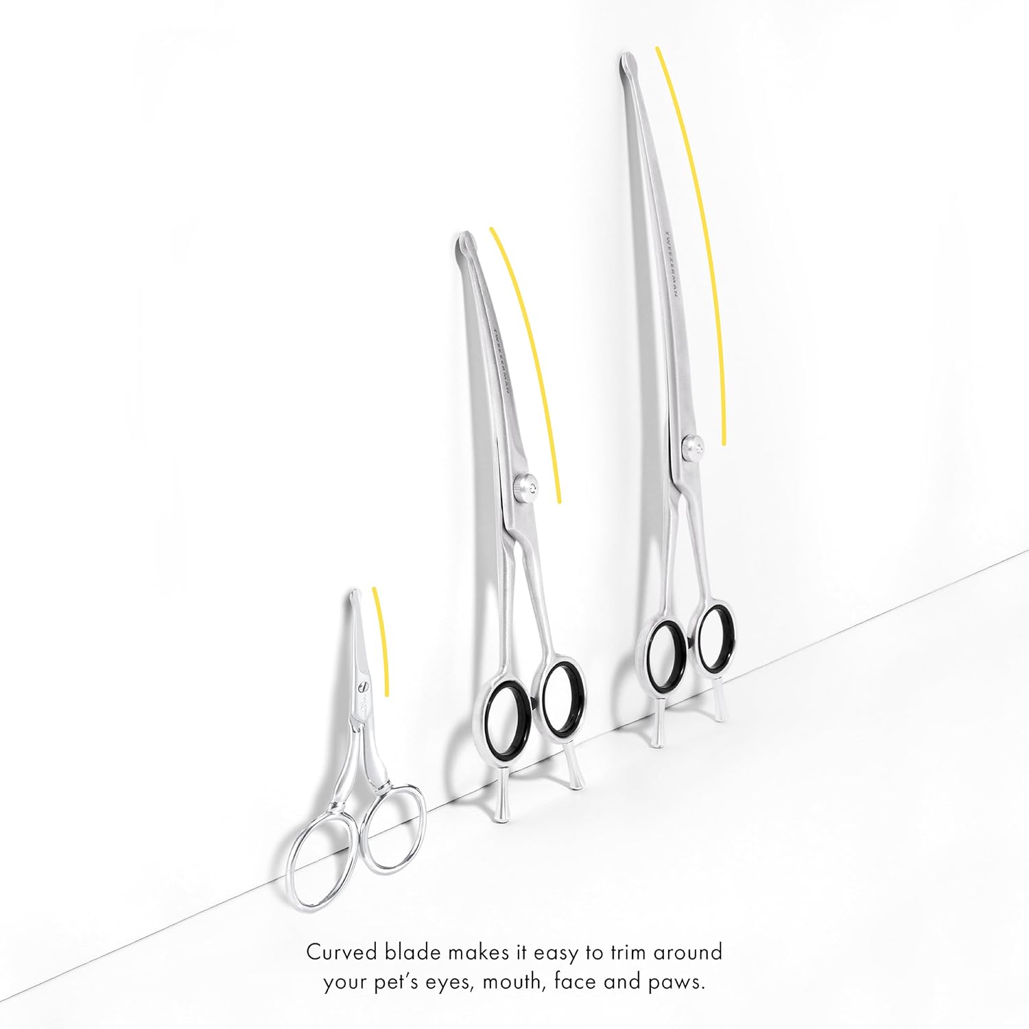 Tweezerman Pet Grooming Scissors, Stainless Steel Rounded Tip Trimming Shears for Dogs and Cats - Image 11