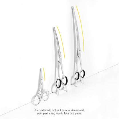 Tweezerman Pet Grooming Scissors, Stainless Steel Rounded Tip Trimming Shears for Dogs and Cats - Image 11