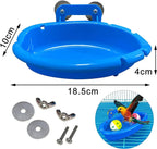 Bird Bath for Cage with 3 Balls Bird Tub Bowl Basin Hanging Birdbath Toy Pet Parrot Cage Budgie Accessories Shower Parakeet Cockatiel Water Shower Box Food Feeder Holder Tray Bird Cage Accessories - Image 2