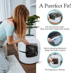Bundle And Bliss reusable litter box insert with nano-gel tape attachment system