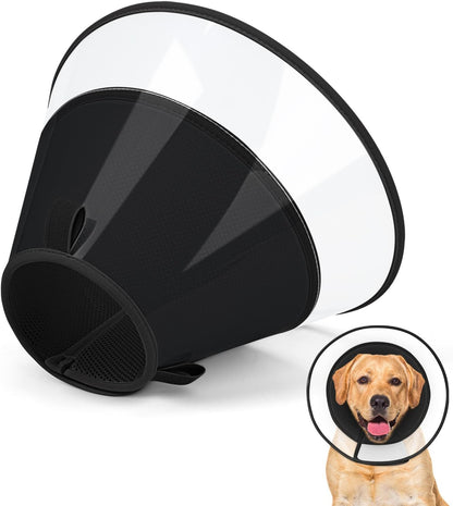 Dog Cone Collar with Soft Liner to Stop Licking, Elizabeth Recovery Collar After Surgery for Large Medium Dogs, Comfortable Pet Head Cone Alternative for Neutering Spay Injury (L) - Image 10
