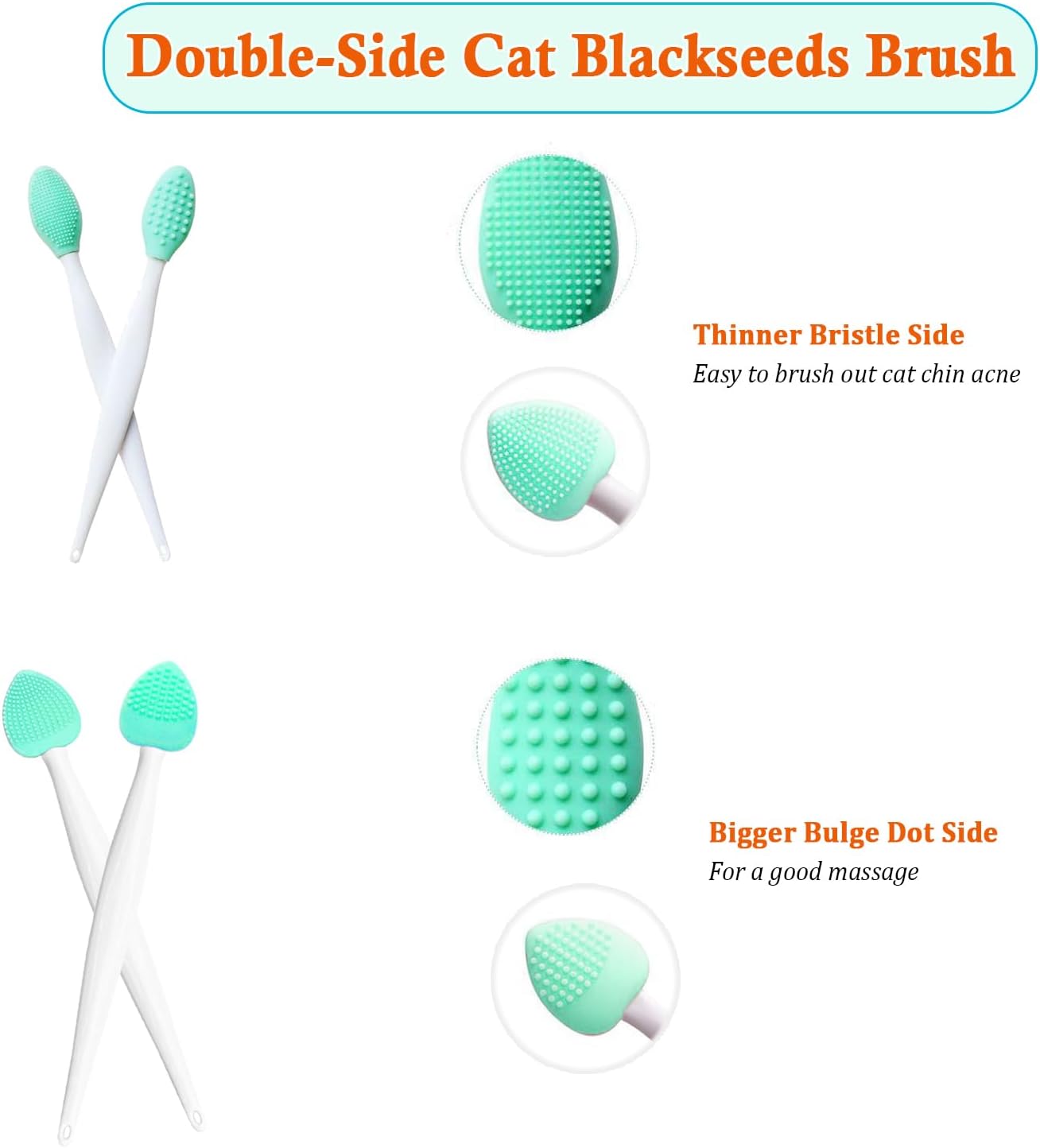 JGocot feline exfoliating scraper kit with cyan handles and hanging holes.
