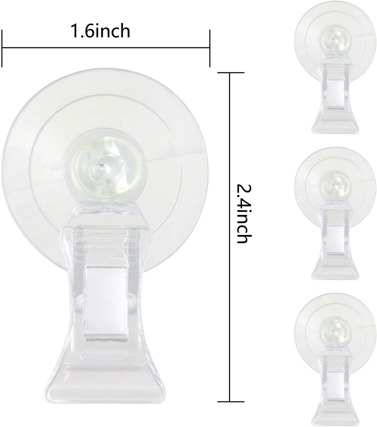 Demonstration of horizontal and vertical mounting options for the aquarium veggie clip.