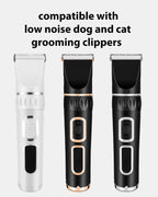 Ceramic edge dog trimmer replacement blade showing stainless steel fixed edge