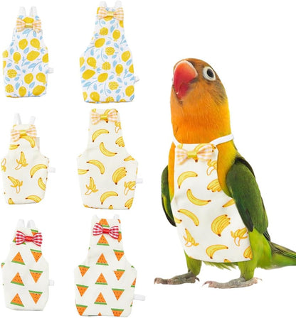SUPERFINDINGS premium polyester bird diaper suit packaging view highlighting the complete six piece collection