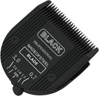 Pet grooming replacement blades showing steel teeth and alignment slots