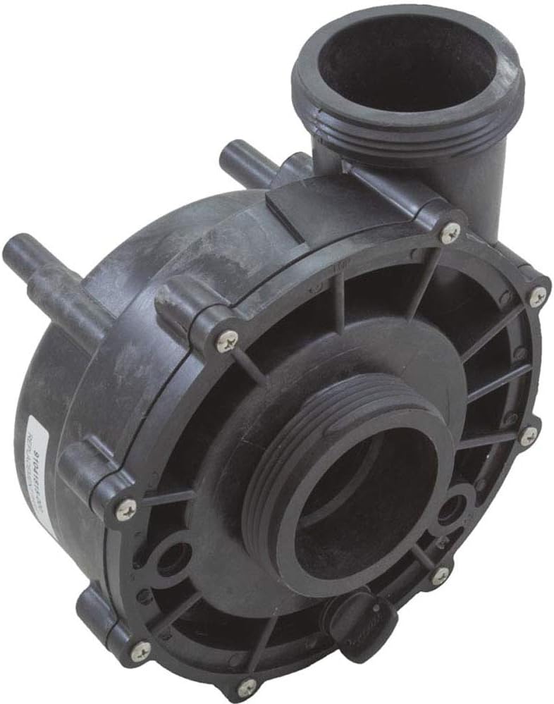 Aqua Flo wet end front view showing suction cover and threads