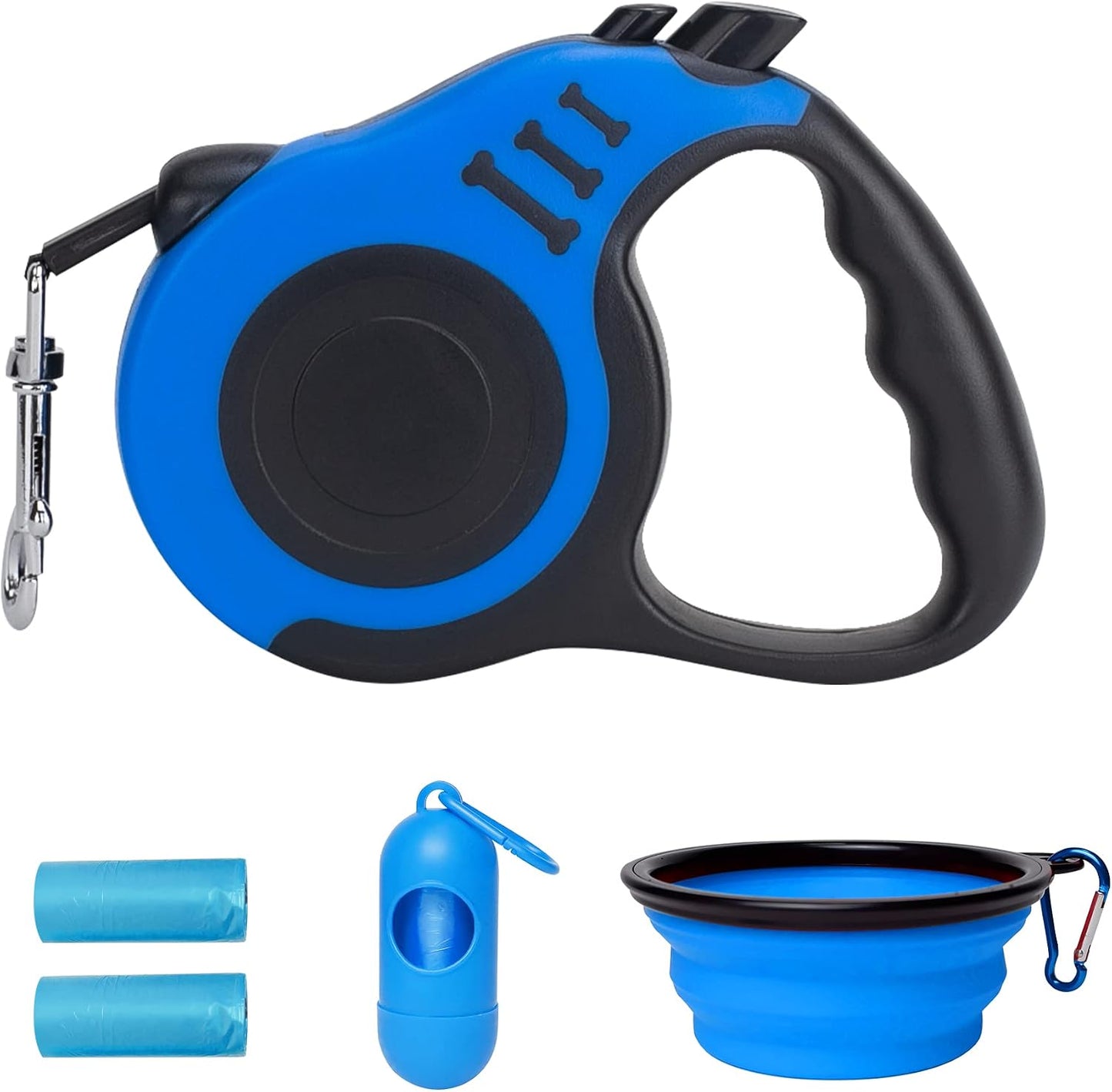 Retractable Dog Leash Automatic Telescopic Tractor Dog Tape, Pet Tape 10/16 FT Durable and Convenient, with Non-Slip Handle, Suitable for Small and Medium-Sized Dogs Blue - Image 14