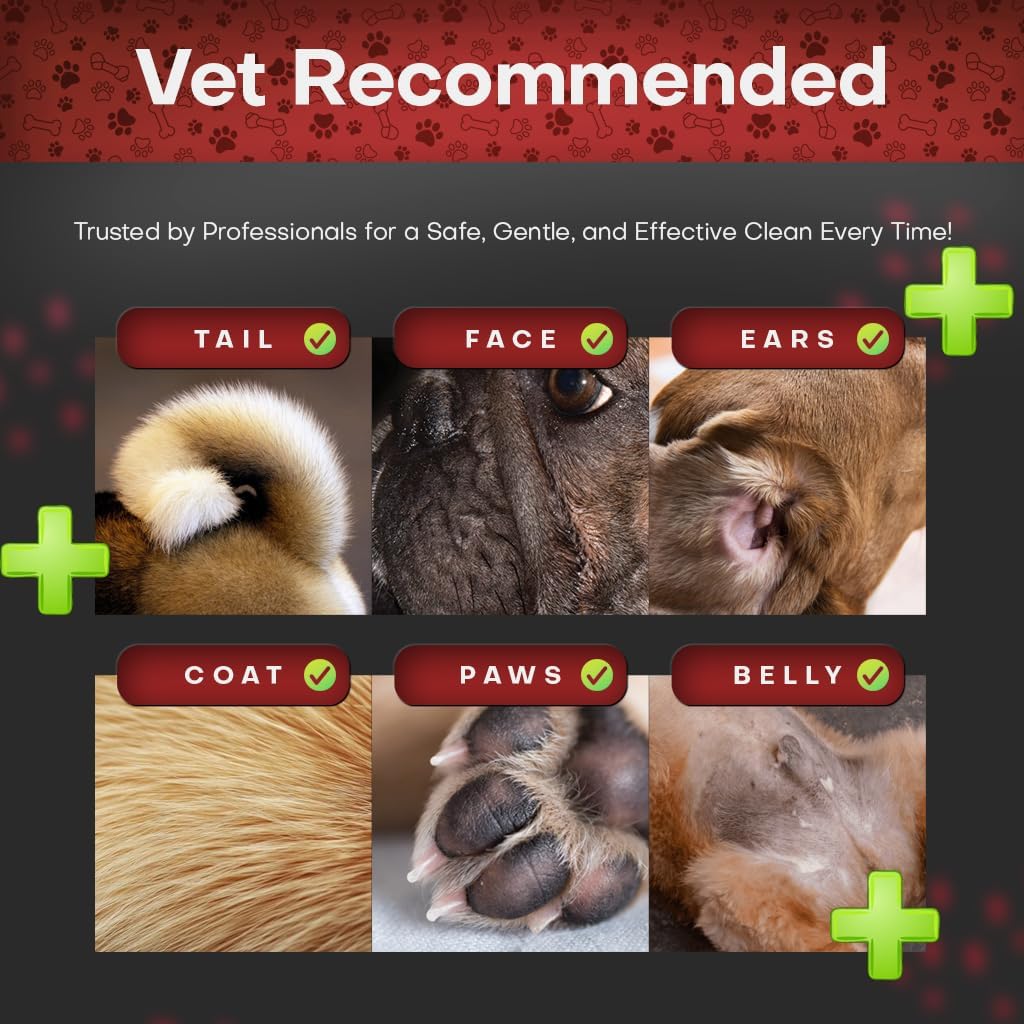 Close up view of the textured Petazy medicated wipe suitable for treating dog paw yeast infections.
