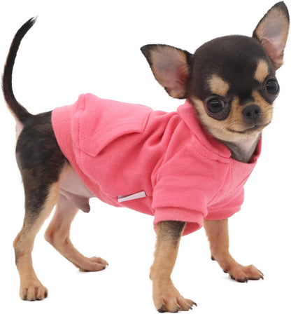 LOPHIPETS Dog Cotton Hoodies Sweatshirts for Small Dogs Chihuahua Puppy Clothes Cold Weather Coat-Cambridge Blue/XXS - Image 9