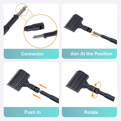 Carefree Fish tube pipe brush attachment cleaning aquarium filter plumbing.