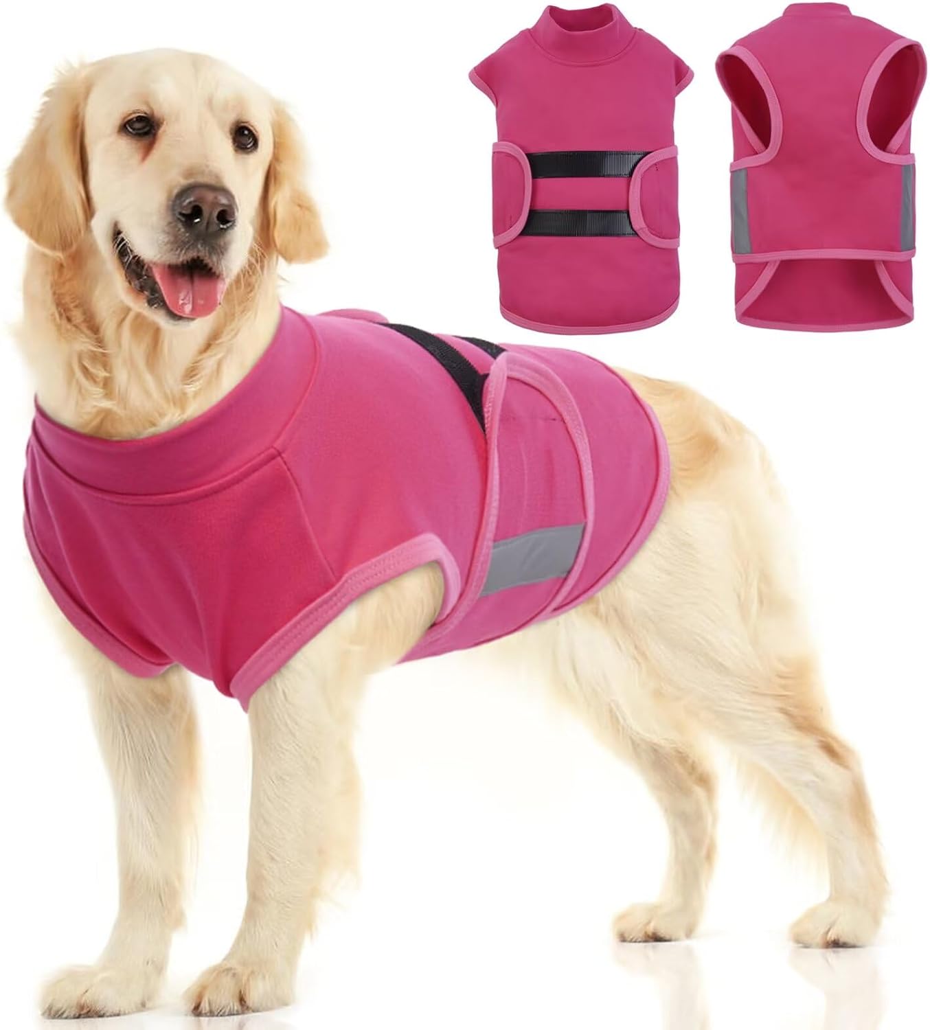 MIGOHI Dog Anxiety Relief Coat,Comfort Anxiety Vest for Dogs,Adjustable Dog Anxiety Calming Wrap for Fireworks,Thunderstorms,Travel,Separation,Anxiety Jacket for Small Dogs,S,Purple - Image 10