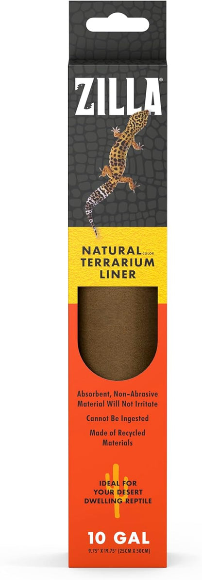 Zilla Reptile Terrarium Bedding Substrate Floor Liner, Brown, 30BR/40BR/50/65G, 17.25" x 35.25" - Image 11