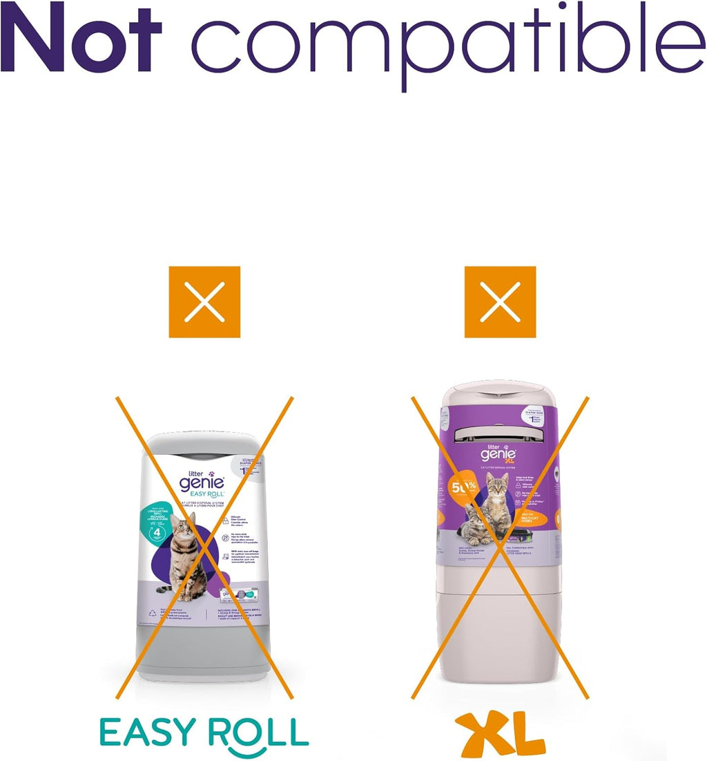 Close up of the fifty six feet jumbo cat litter refill cartridge