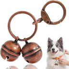 2 Pack Dog & Cat Bells with Engraved Pattern, Extra Loud Brass Bell for Collar with Quick Clasp, Anti-Lost Tracking,Gift Ready Set for Small to Medium Pets Lovers(Silver+Copper,S+M) - Image 12