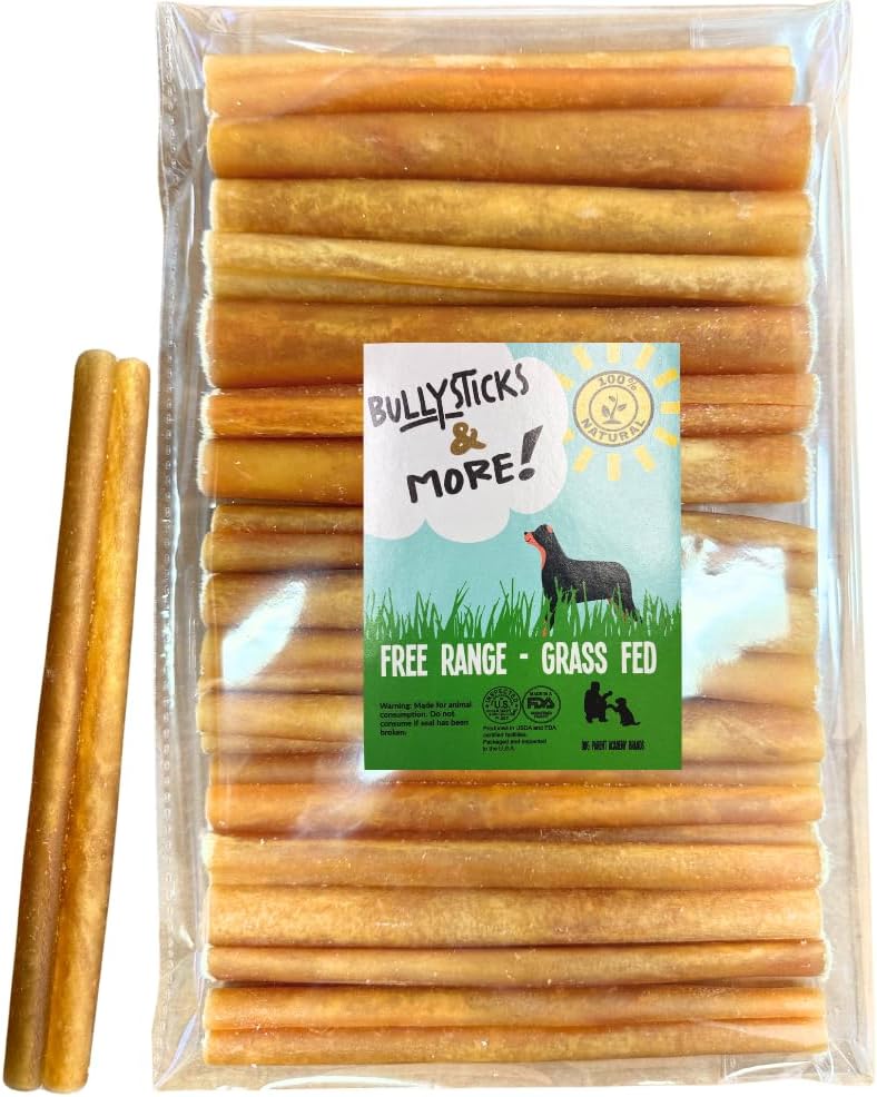 Bullysticks and More dog treats packaging details