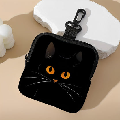 Floral Black Cat Hanging Zero-Hands-Free Waist/Belt/Bag Clip Organizer for Snacks,Earphones,Keys & Daily Essentials|Gifts for Cat LoversAB-001 - Image 9
