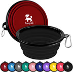 COOYOO Collapsible Dog Bowl,2 Pack Collapsible Dog Water Bowls for Cats Dogs,Portable Pet Feeding Watering Dish for Walking Parking Traveling with 2 Carabiners - Image 12
