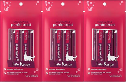 Lickable Cat Treats Squeezable Chicken Puree Tubes (12 x 0.5oz) | Grain Free Creamy Wet Treats for Picky Eaters Kittens Adults High Protein Moisture Rich Food Topper Bonding Snack - Image 9
