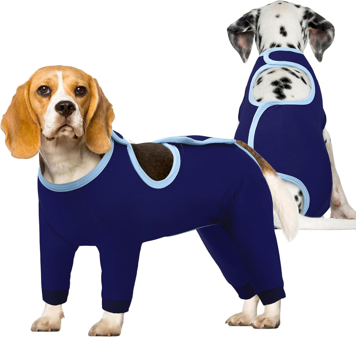 IDOMIK Dog Recovery Suit After Surgery,Long Sleeve Dog Surgical Onesie for Surgery,Soft Breathable Pet Pajamas Anti Shedding,Adjustable Bodysuit Prevent Licking Wound,Cone Collar Alternative,Gray,XL - Image 10