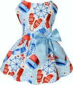 Authentic USA imported YSTAR pet clothing line displaying the vibrant patriotic themed design