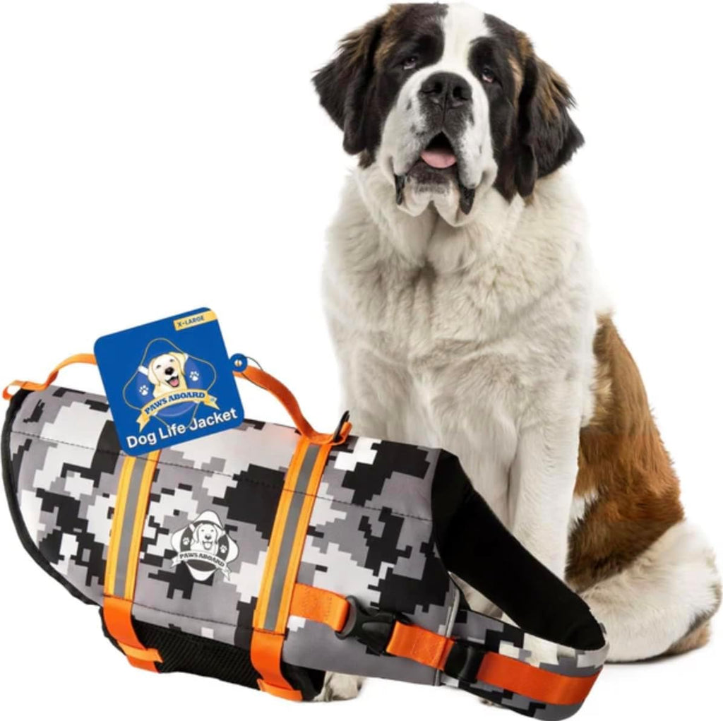 Dog Life Jacket - Swimming Vest for Dogs, Adjustable, Reflective, Comfortable, Multiple Colors, Patterns, XX-Small to Extra Large Dog Swim Vest with Handle (Red, Large) - Image 12