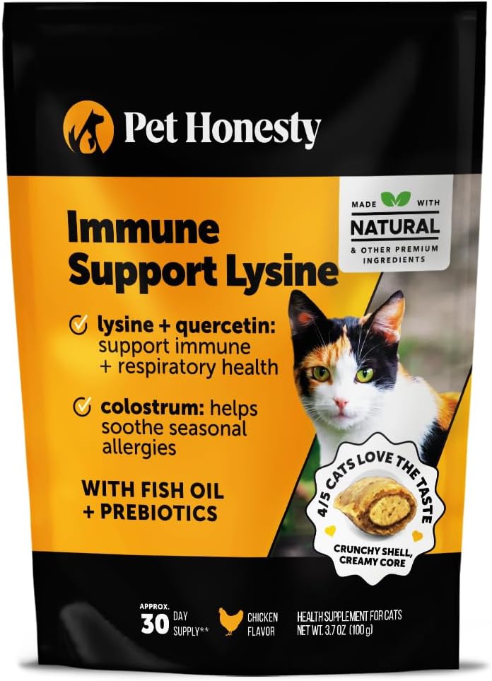 Premium feline health supplement packaging detailing antioxidant properties for optimal wellness.