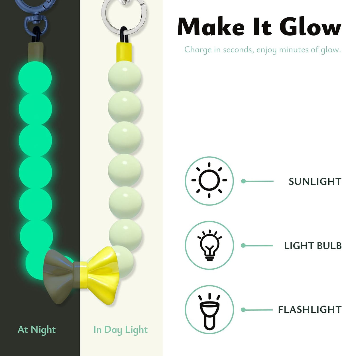RUSE decorative glowing collar for dogs worn during a night walk