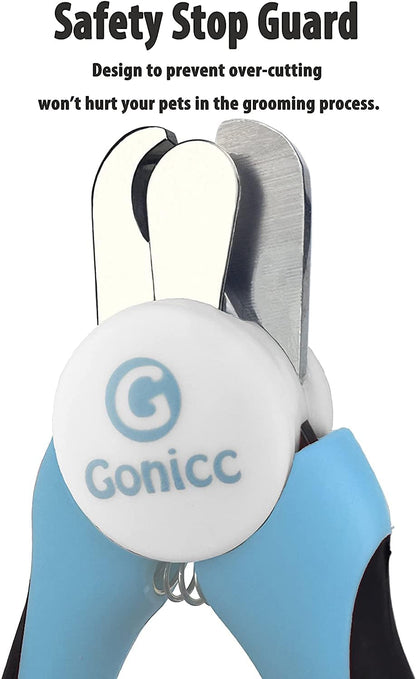 Close up of Gonicc pet clipper safety guard mechanism