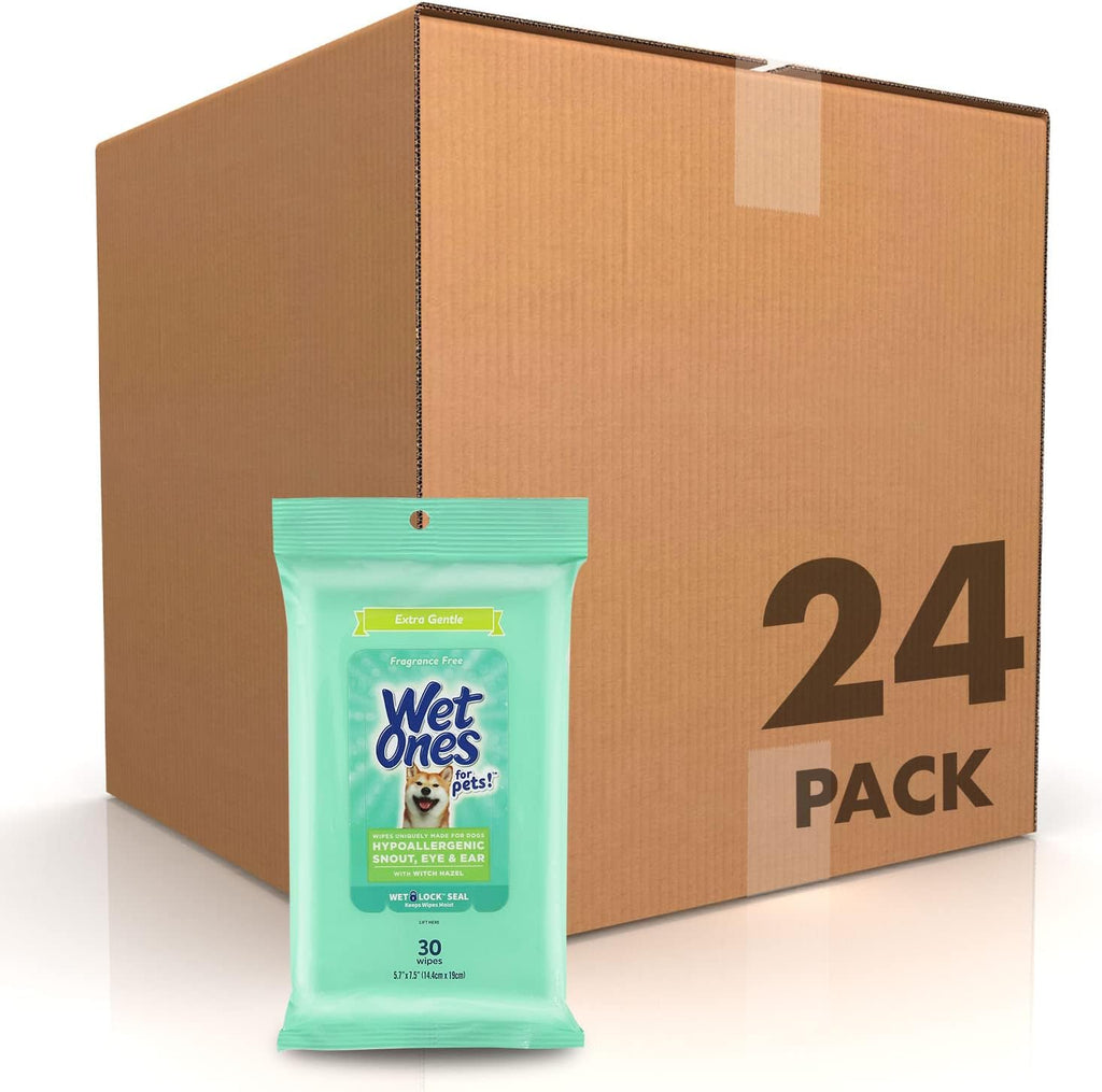 Wet Ones for Pets Extra Gentle Dog Wipes with Witch Hazel - Fragrance-Free, Hypoallergenic Pet Grooming Wipes for Snout, Eye, and Ear Areas, Sensitive Skin, 30 Count - Image 9