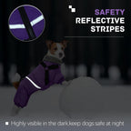 BRKURLEG purple dog coat fleece lining interior