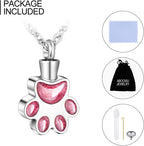 Abooxiu stainless steel urn necklace with accessories kit