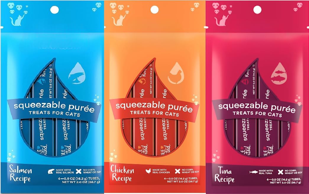 Packaging details showing grain-free cat treat information