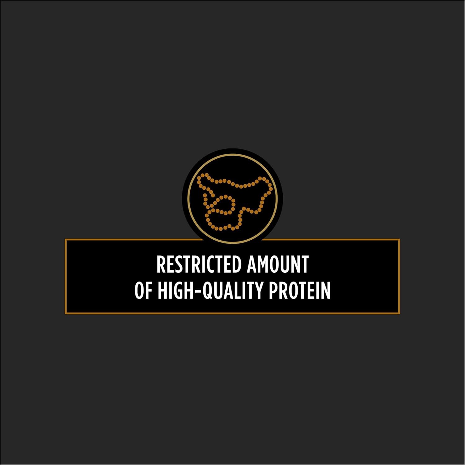 Back profile of Purina Pro Plan kidney care formula dog food with feeding guidelines