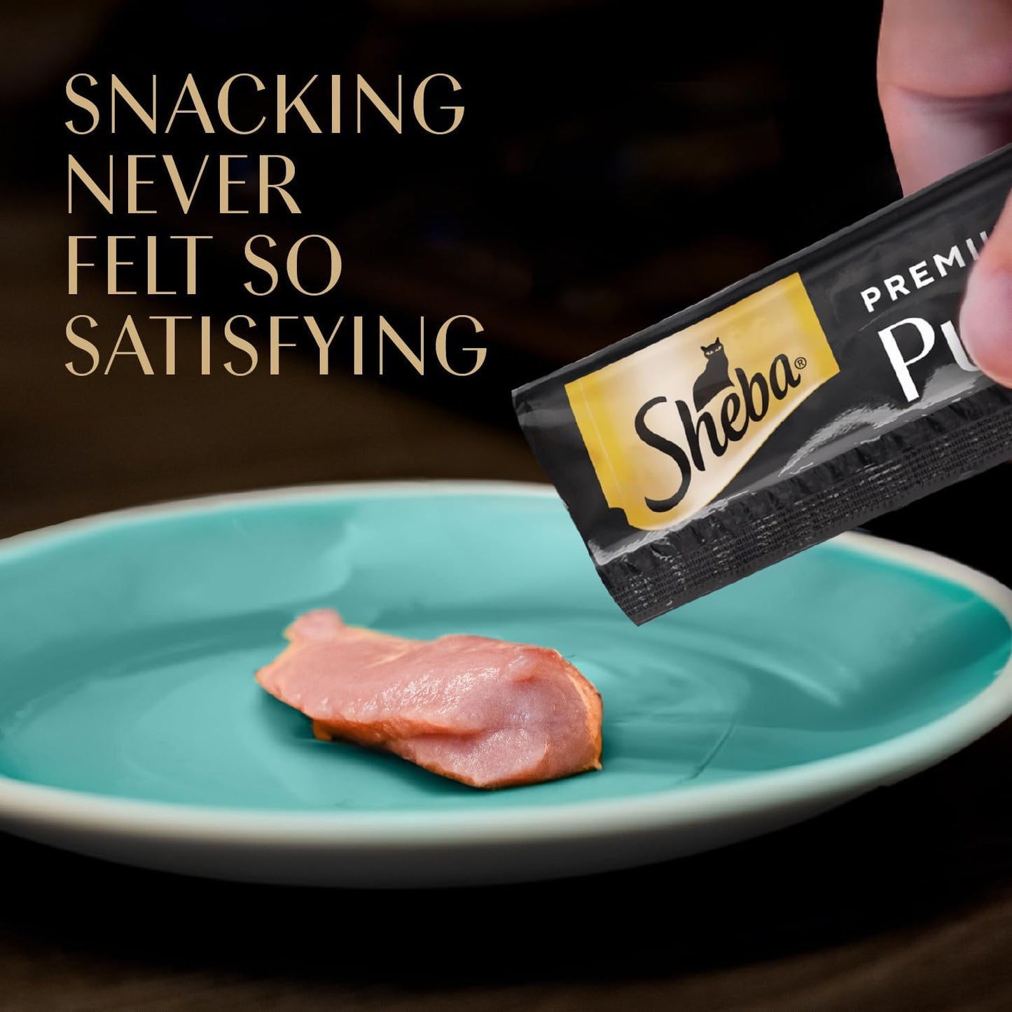 Sheba seared tuna flavor lickable cat treat tube