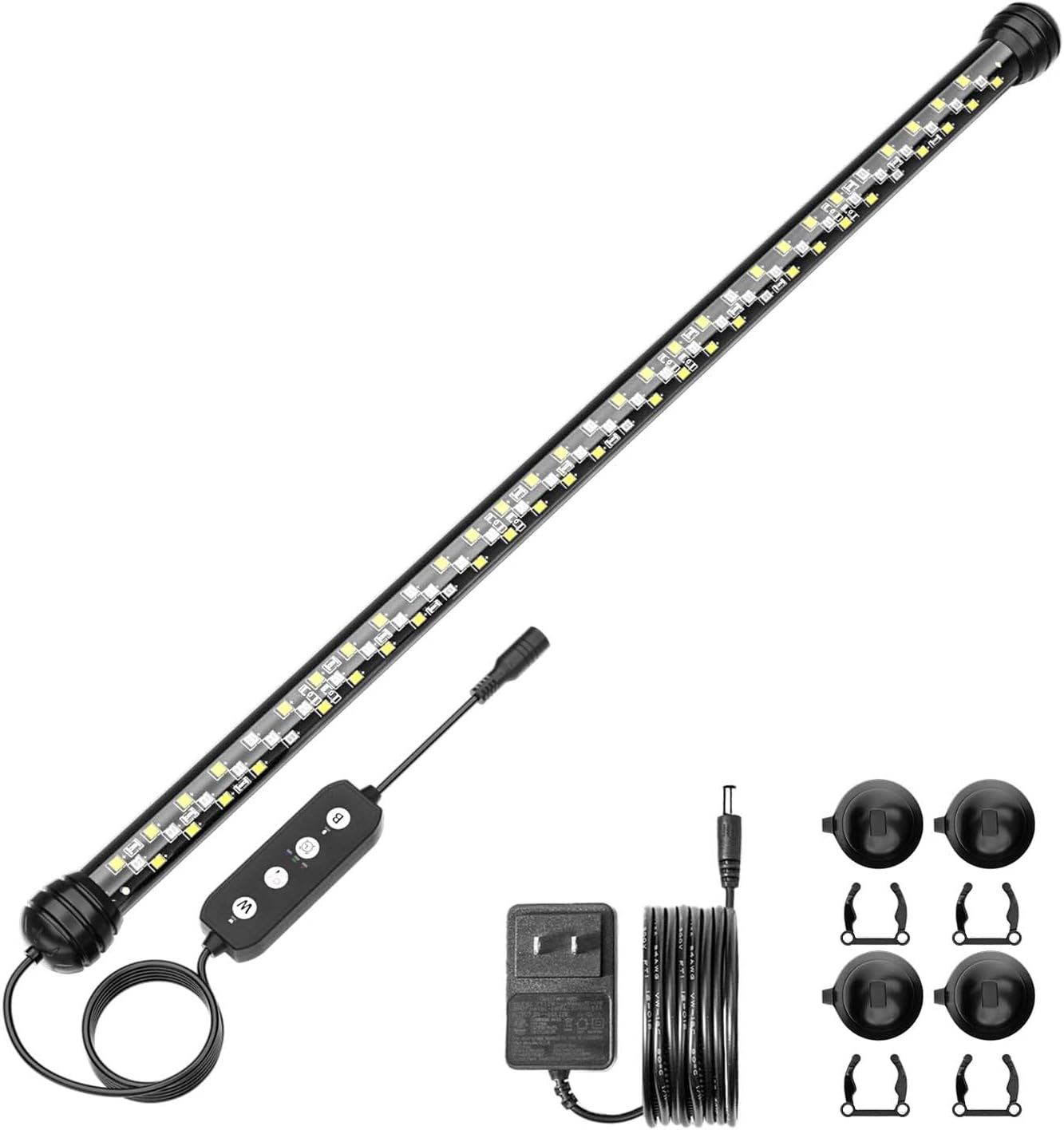 SEAOURA Led Aquarium Light with Timer, Submersible Aquarium Plant Light, Fish Tank Light with Auto On/Off, 3 Lighting Modes, Adjustable Brightness (26.8 in for 28-52inch Planted Tank), 14W - Image 11
