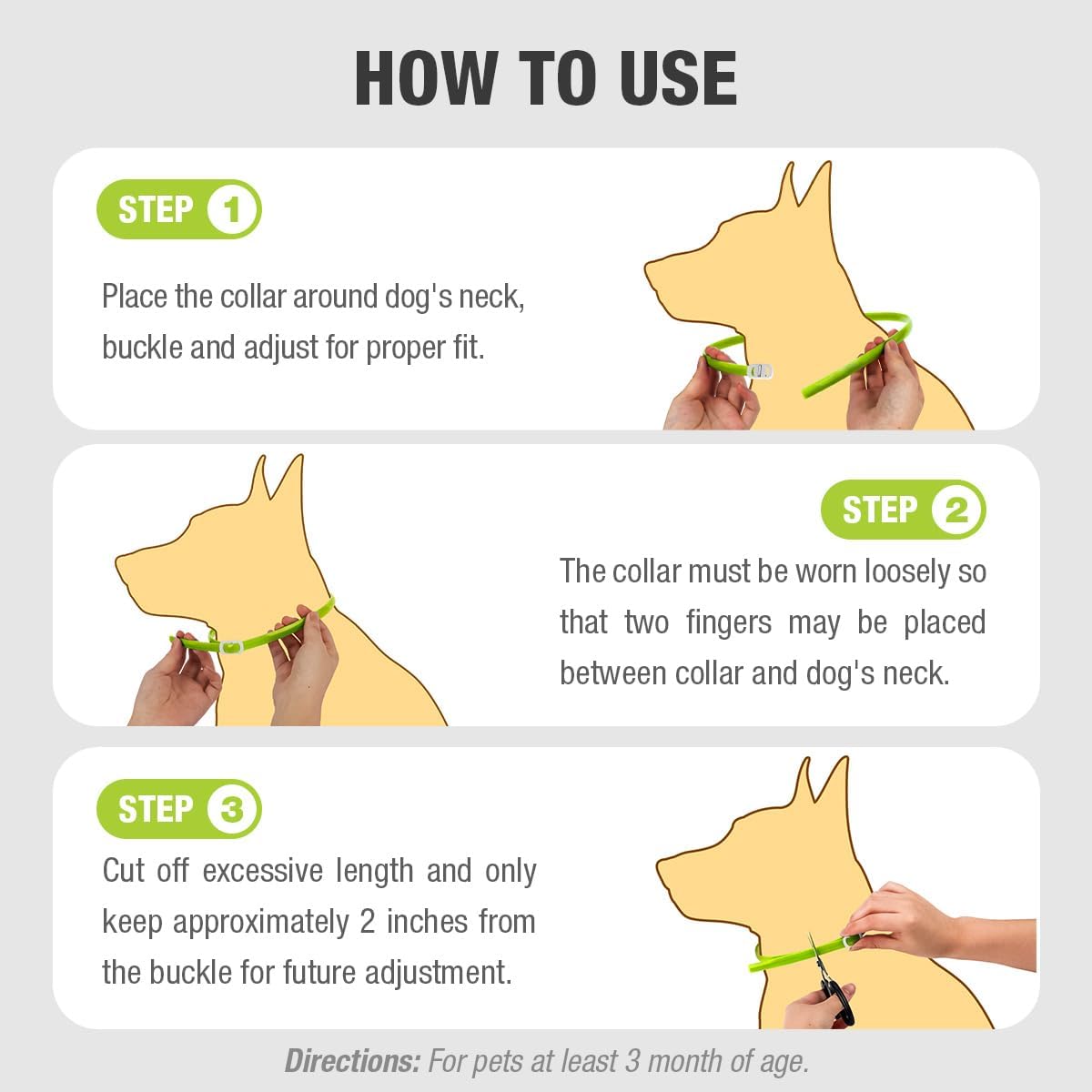 EcoVenger Flea Collars for Dogs & Cats - Flea & Tick Repellent 2-Pack Green. Built-in Pant-Based Formula Strong Repellency Slow Release, Lasting Protection, Pleasant Aroma, Waterproof - Image 8