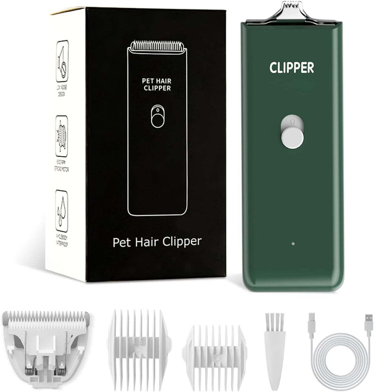 Dog Clippers,Quiet Washable USB Rechargeable Cordless Dog Grooming Kit,Electric Pets Hair Trimmers Shaver Shears for Dogs and Cats Pink - Image 11