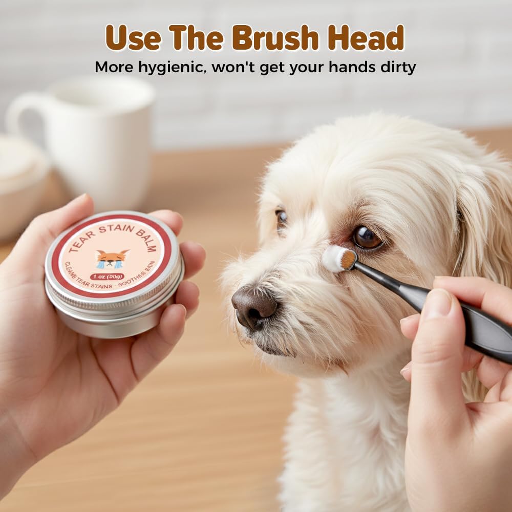 Gjyc Pet tear stain balm packaging and branding details