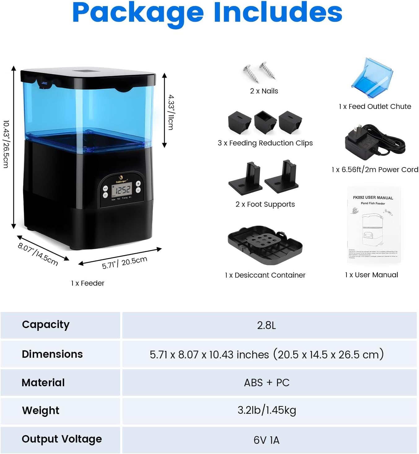 fishkeeper automatic pond fish feeder imported premium outdoor fish feeding machine