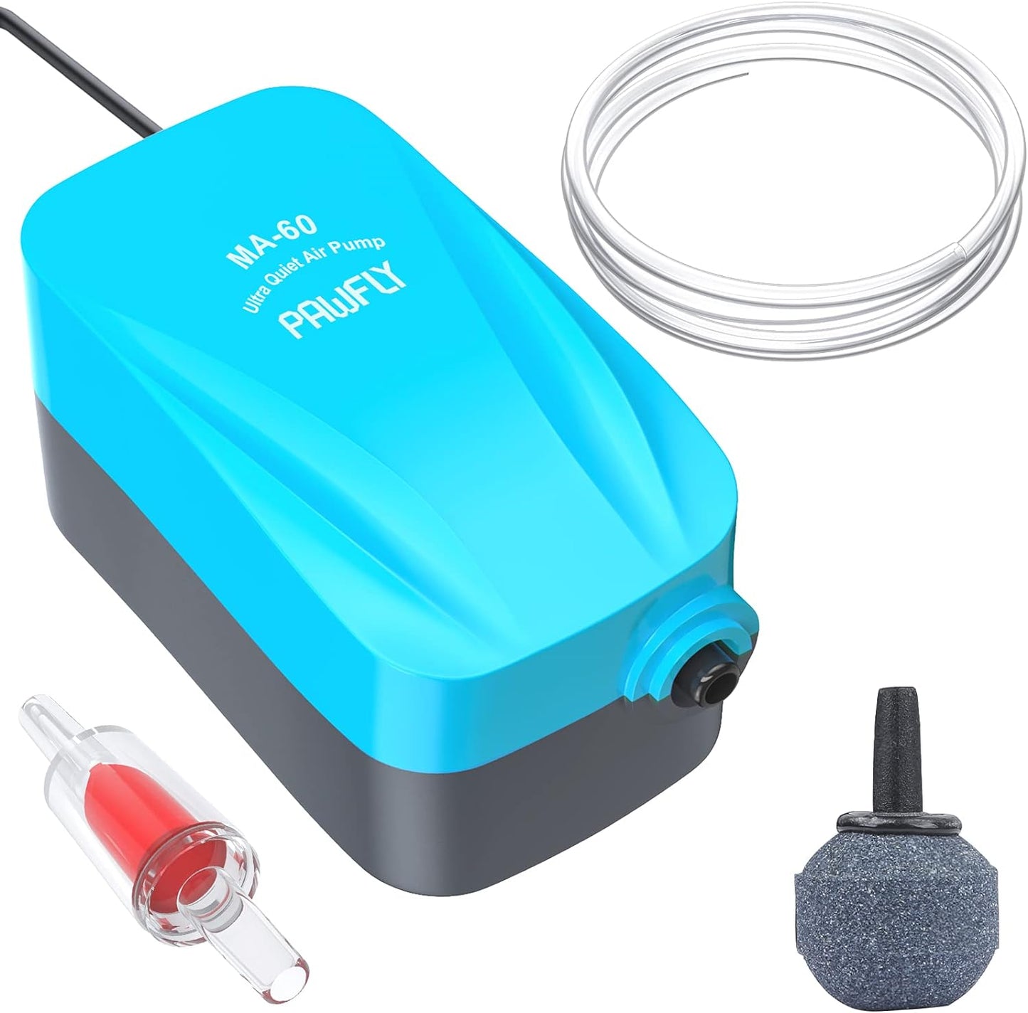 Pawfly MA-60 compact aquarium air pump front view