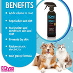 Eqyss pet conditioning spray trigger nozzle close up