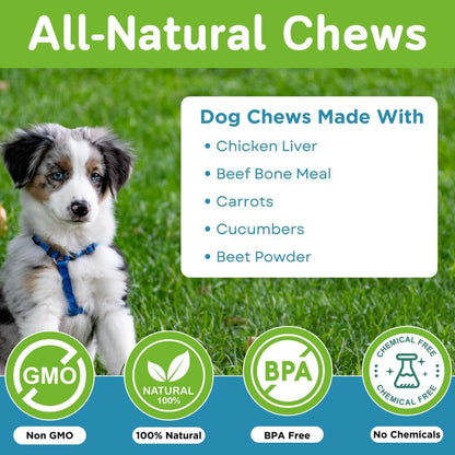 Natural pet silymarin and N-acetyl cysteine vitamins for canine liver wellness